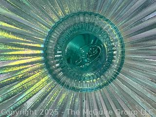 Fenton 95 Anniversary Iridescent Dish and Hand Blown Perfume Bottle