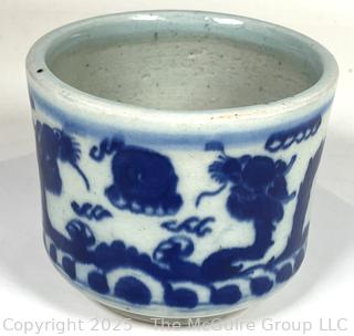 Chinese Blue and White Porcelain Brush Pot
