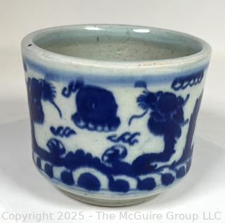 Chinese Blue and White Porcelain Brush Pot
