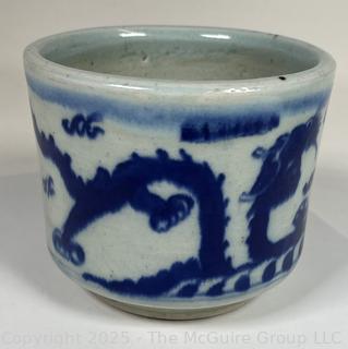 Chinese Blue and White Porcelain Brush Pot
