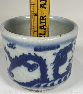 Chinese Blue and White Porcelain Brush Pot
