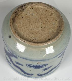 Chinese Blue and White Porcelain Brush Pot
