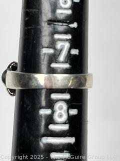 Sterling Silver with Amethyst Center Ring