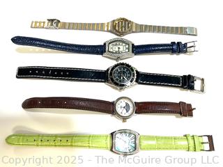 Five (5) Ladies Watches, Untested
