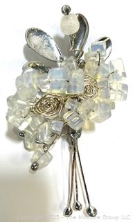 Two (2) Floral Spray Brooches