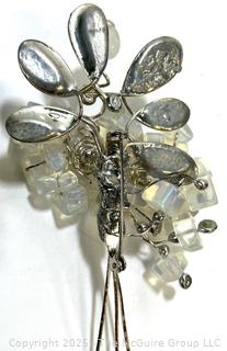 Two (2) Floral Spray Brooches