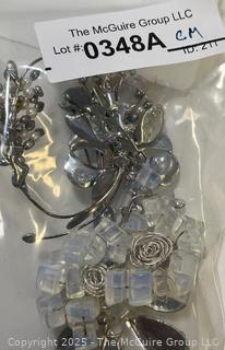 Two (2) Floral Spray Brooches