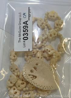 Carved Bone Bead Necklace