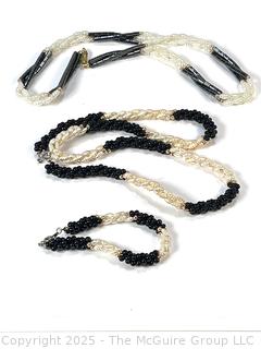 Three (3) Faux Fresh Water Pearl Necklaces and Bracelet