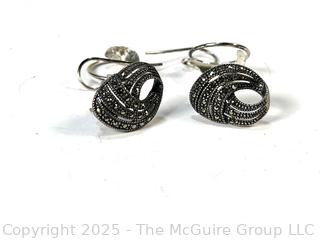 Two (2) Pairs of Sterling Silver Earrings