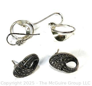 Two (2) Pairs of Sterling Silver Earrings