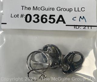 Two (2) Pairs of Sterling Silver Earrings