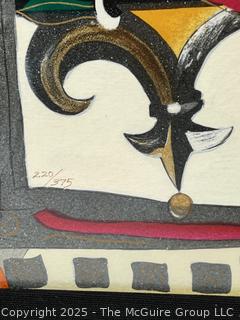 Framed Under Plexiglass Print of Still Life. Signed and Numbered by Artist Liz Jardine. 29.5 x 41”