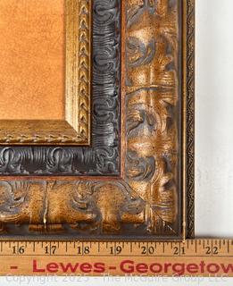 Framed Under Glass Print Titled, “Images Of Venice II” By Artist Mayer. 14" Square