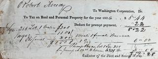 1827 Document Regarding Tax Payments