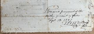 1827 Document Regarding Tax Payments