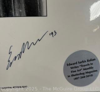 Unframed Poster "Mona Lisa's Ghost" Signed by Author Edward Sarkis Balian 1973