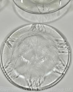 Eight (8) Frosted Glass Salad Bowls