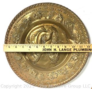 Set of Six (6) Brass Morraccan Serving Trays