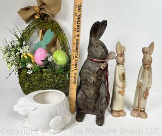 Group of Modern Easter Decorative Items