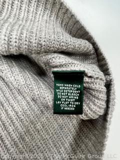 Women's Ralph Lauren Grey Mock Neck Sweater, New with Tag