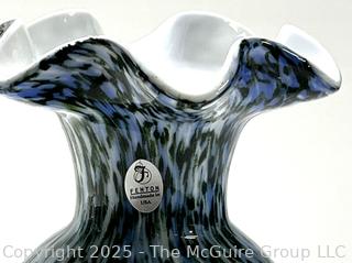 Fenton Murrhina Art Glass Vase