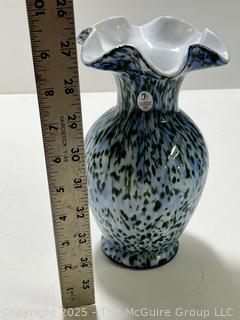 Fenton Murrhina Art Glass Vase