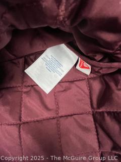 Women's Cranberry Red Lands End Quilted Vest, New with Tag