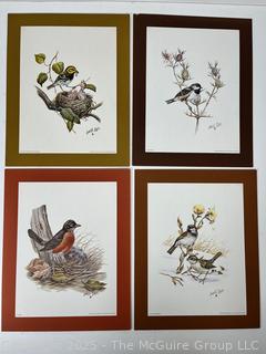 Six  (6) Including Lowell Davis 1970 of Common Birds  and  NASA Space Shuttle Launches. 20 x 12"