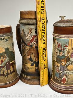 Three (3) German Steins Including Reinhold Hanke