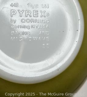 Three (3) Pyrex Mixing Bowls