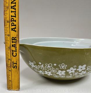 Three (3) Pyrex Mixing Bowls