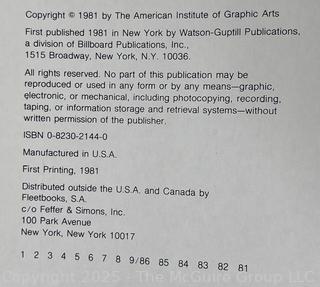 Three (3) Books Including Interior and Graphic Design