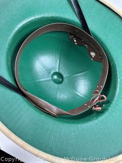 Group Including Pith Helmet, Sun Catcher, Brass Crab Box, Vintage Dorham Rope Splicer and Tool Marine Metal 6" 