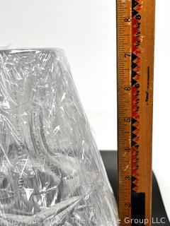 American Brilliant Period Cut Crystal Glass Carafe. Some Chips. 7" tall.