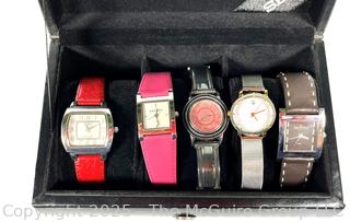 Four (4) Ladies Watches in Box.  Untested.
