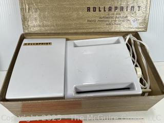 1960s Rolla Brand Rollaprint Photo Printing and Developing Kit in Box