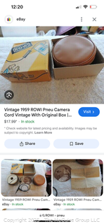 Rowi-Pneu Super Air Vintage Shutter Release Cable Camera New in Box