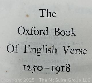Two (2) Books Including Arlington County Pictorial and Oxford Book of English Verse