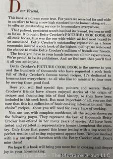 Two (2) Cookbooks Including Betty Crocker & Maryland's Way Books
