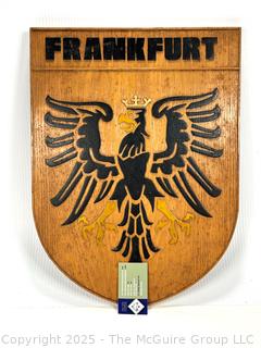 Frankfurt Wood Wall Plaque 