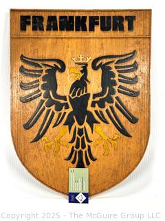 Frankfurt Wood Wall Plaque 