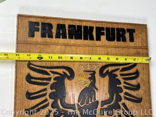 Frankfurt Wood Wall Plaque 