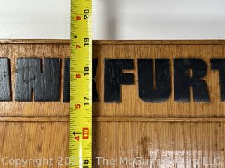 Frankfurt Wood Wall Plaque 