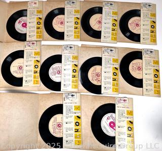 Ten (10) General Electric Show'n Tell Picturesound Program Records. Disney and Fairy Tales and Cartoons