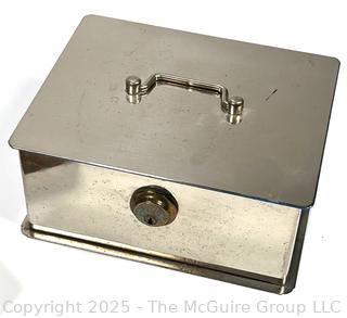 Two (2) Metal Boxes Including Playing Card Box and Storage Box, Missing Key.