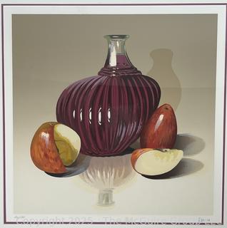 Framed Under Glass Print of Still Life. 27" x 30"