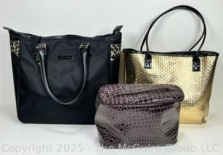 Three (3) Women's Totes and Travel Bags Including Anne Klein, New Without Tags