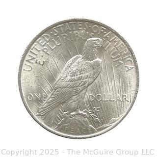 1923 Liberty Head Peace $1 Dollar Silver Coin (Some Luster) 