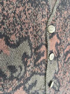 Alps Women's Moose Theme Knit Vest